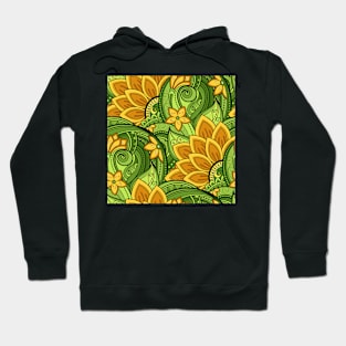 Paisley Print with Vintage Floral Motifs Hoodie